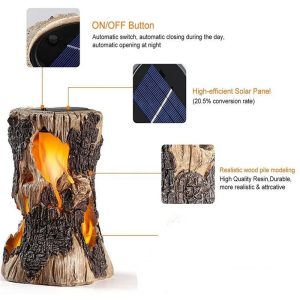 Solar Garden Flame Light