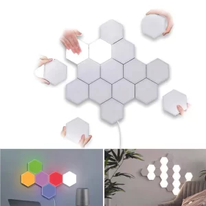 Hexagonal Honeycomb Colorful Wall Light