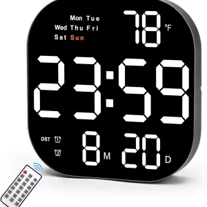 Modern Digital Wall Clock